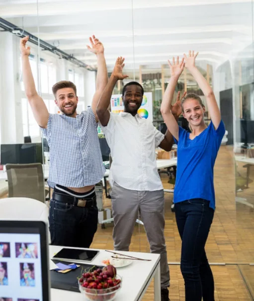 Equipe em ambiente de trabalho